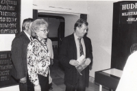 The witness with Václav Havel, 1991