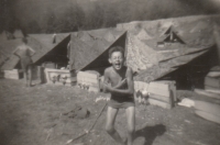 Jiří Pleskot, summer camp in Hodruše. 1950