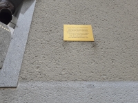 Memorial plaque on the birthplace of Karel Kramář, Vysoké nad Jizerou, 2021