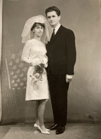 Svadobná fotografia, s manželkou Vierou