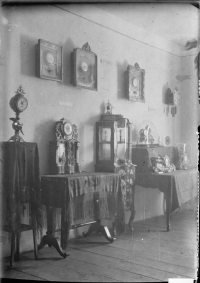 Interiér stříbrského muzea, které spravoval pamětníkův tatínek Adolf Samec