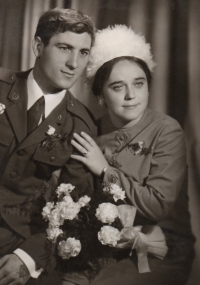 Květa Pagáčová with her husband