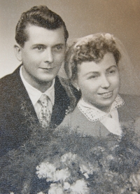 Lubomír Vávra's wedding. 1956