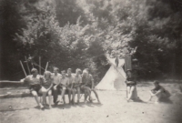 Summer camp in Český Krumlov. 1948