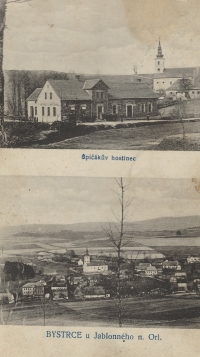 Špičákova hospoda v Bystřeci na počátku 20. století