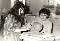 Michal Gabriel in 1982 at SUPŠ (Secondary School of Applied Arts)
