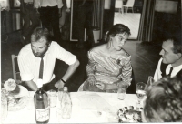 Wedding reception in 1987
