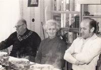 From the left, father Josef Mervart, mother Zdeňka Mervartová and Josef Mervart, the second half of the 1970s. 
