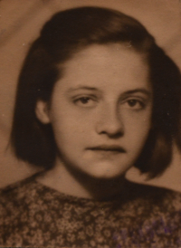 Bohumila Hofmannová in her childhood