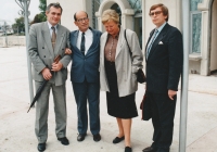 Ema Barešová and Otakar Motejl on a business trip in Romania, 1990s
