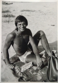 Róbert Vasiliak on vacation in Bulgaria in the first half of the 1970s.
