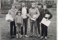 So zverencami a synom na športovom sústredení, rok 1988.