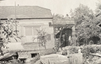 Chalupa v Plzni na Roudné v průběhu rekonstrukce 1962