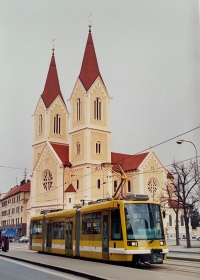 Two things, which the witness loved. Faith and the tram Škoda 03T, on which her department of Škoda Works worked. The photo comes from a birthday event, where her colleagues stood the tram in front of the church as part of the surprise 