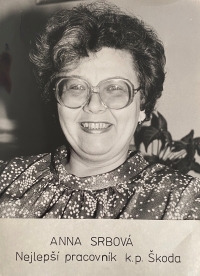 Anna Srbová asi v roce 1971