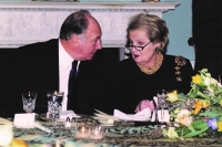 Madeleine Albright with Aga Khan