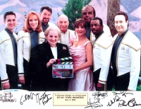 Madeleine Albright as a guest on the set of Star Trek (2001)