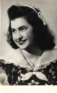 Mária Blažovská as a young woman