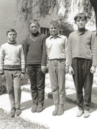 Classmates at school in Bojkovice. 1960's