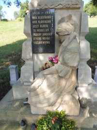 Monument in Stará Ves with the names of those executed, the second to last is the grandfather of the witness Otakar Novák