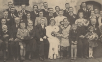 Her parents, Ladislav and Anna Špičák, are getting married, 1940