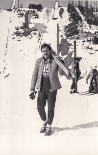 Karel Kodejška at the Tatras Cup in the first half of the 1970s 