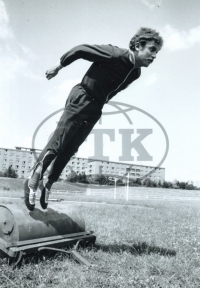Karel Kodejška na snímku ČTK v přípravě na olympiádu 1972 v Sapporu