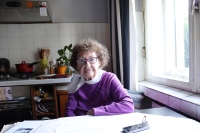 Mária Blažovská vo svojom byte, 1. októbra 2021