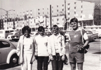 Elena Moskalová's teammates during the Olympics in Mexico, 1968, picture by E. Moskalová