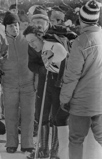 Ladislav Rygl after finishing the Nordic combined race in which he won the gold medal at the 1970 World Championships (photo: Fred Linström)