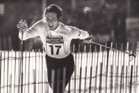 Ladislav Rygl finishes at the 1970 World Championships in the High Tatras for the gold medal (photo: Antonín Bahenský)