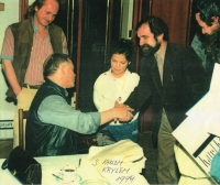 With Karel Kryl in Mohelnice, 1994