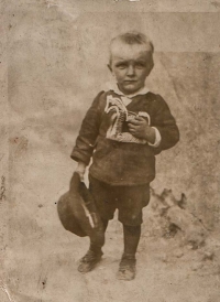 Husband Venca Klepáček in childhood