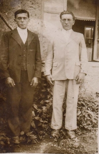 From the left, Václav and Josef Klepáček, brothers of the witness