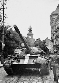 Photo made by Pavel Šindelář in Prague during the Warsaw pact invasion in August 1968