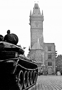 Photo taken by Pavel Šindelář in Prague during the Warsaw Pact invasion in August 1968