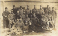 Forresters and other state employees who claimed Czech nationality in Konice near Prostějov. Arthur Sproseč, left, lying. 1912
      