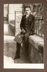 Jiří Merger senior at the ČVUT, 1923 