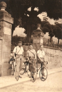 Jiří Merger senior cycling somewhere in Bohemia, 1931 

