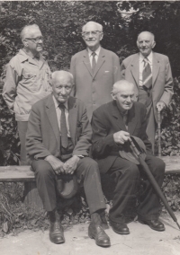 His father Josef with classmates in 1974 