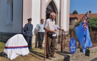 Unveiling of the memorial plaque from the First and Second World Wars, year 2016 