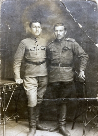 Vladislav Vlk (grandfather of Rostislav Čurda) on the right
