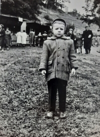 František Hron, as a child at the age of 3