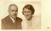 JIří and Božena Merger, a wedding photo, 1934
