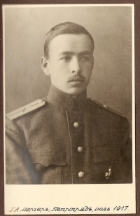 Jiří Merger senior in St. Petersburg, 1917 

