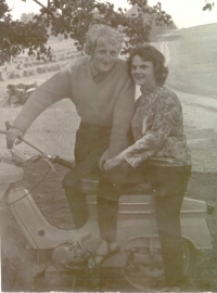 Eva and Petr in Boršov, 1968