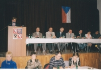 Constituent meeting for the election of the mayor in Vrchlabí, November 27, 1998