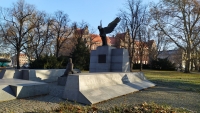 Monument to the victims of the Katyn massacre in Wroclaw