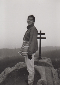 Jana Bártková on St. Clement's Mountain, 1980s