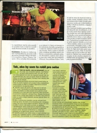 An article about Róbert Rigó, his smithy's work or workshop. photo one

